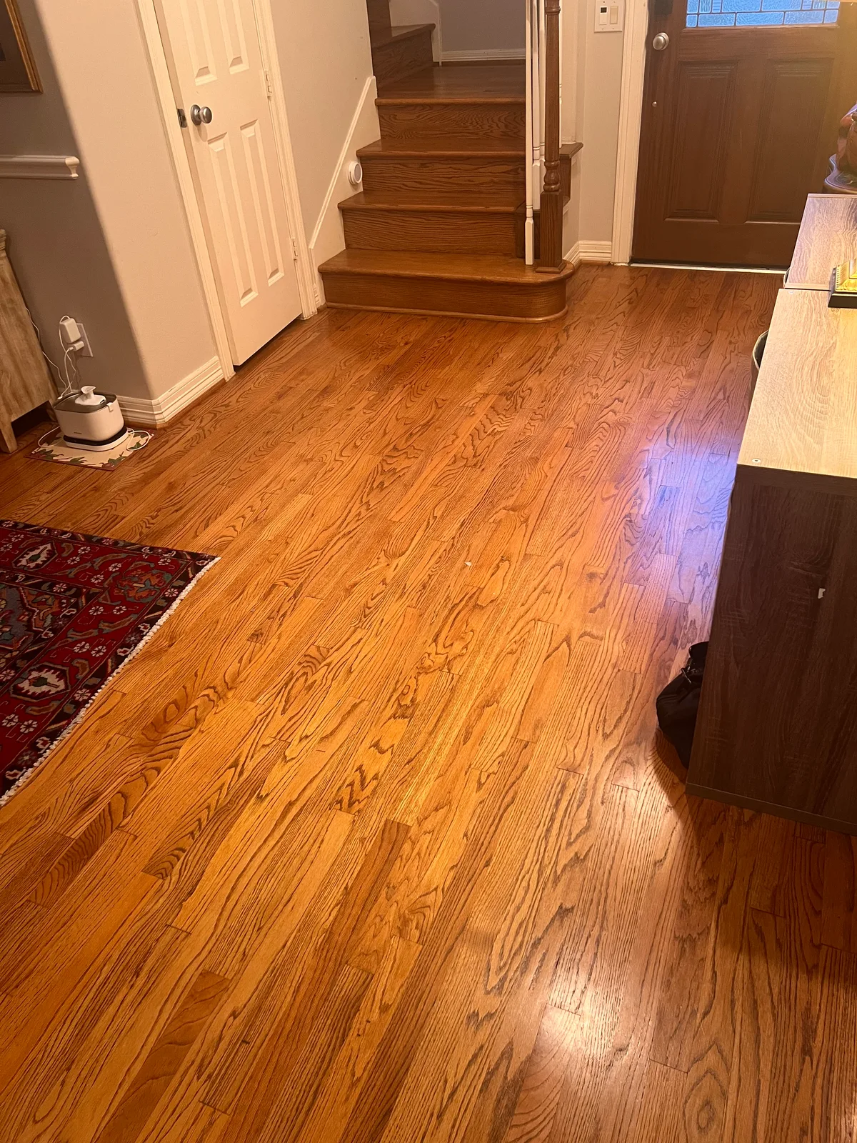 Entryway after professional cleaning