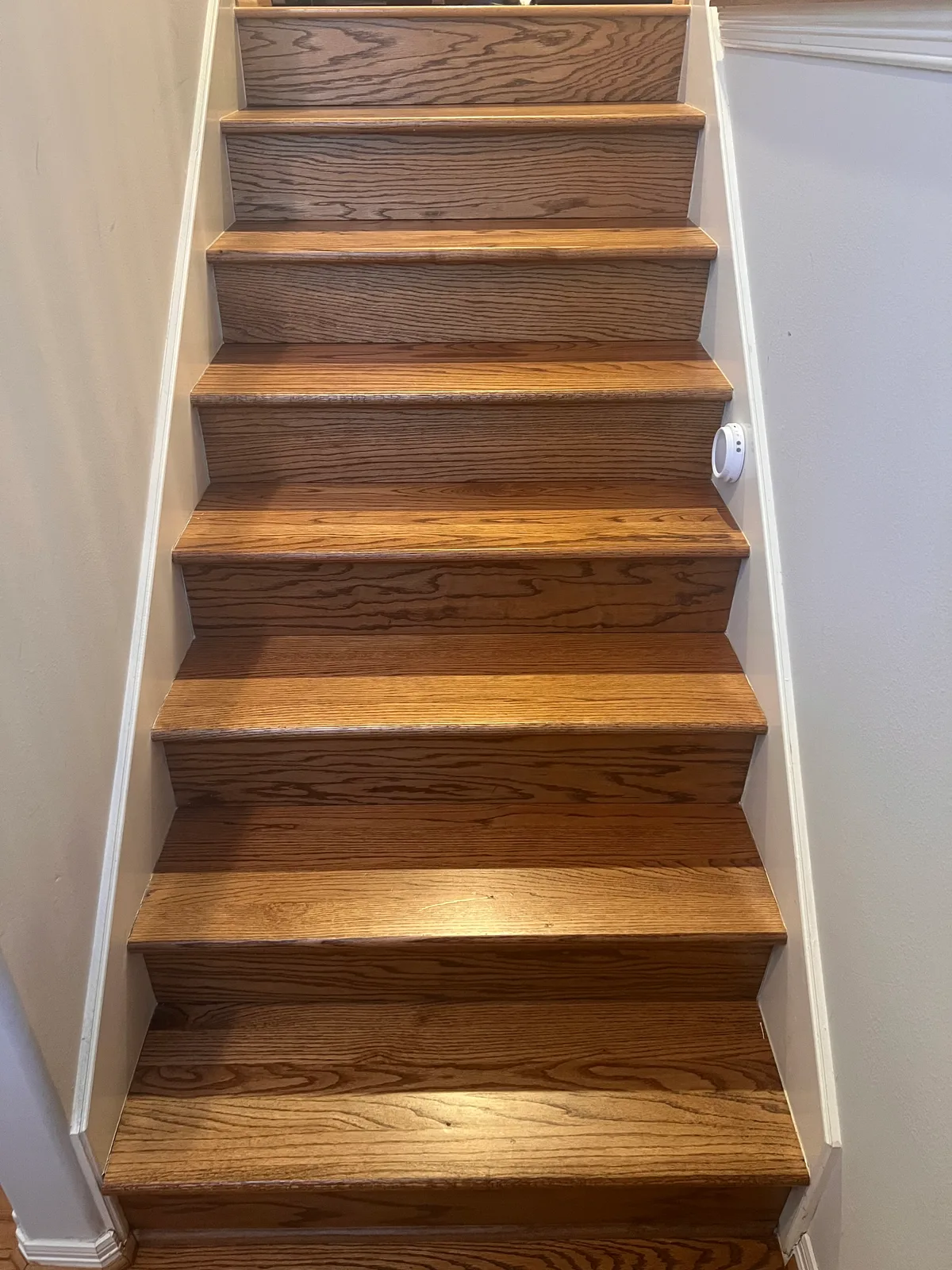 Stairway after cleaning