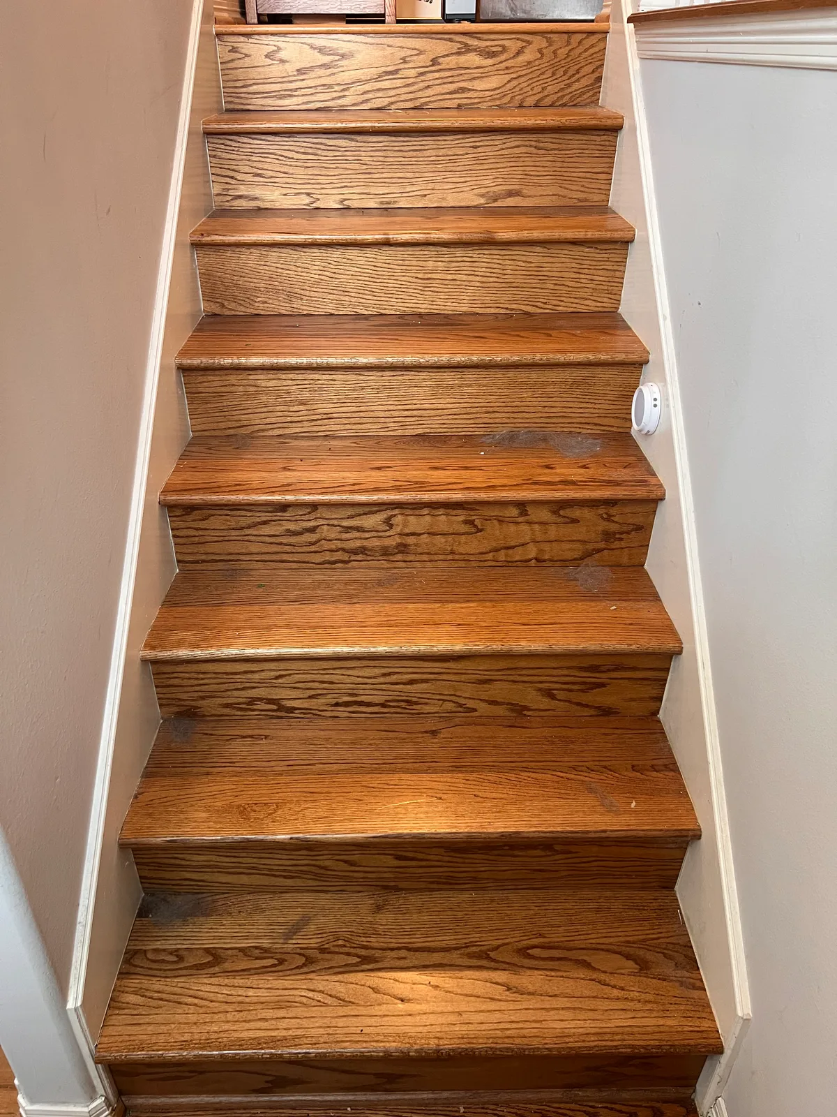 Stairway before cleaning