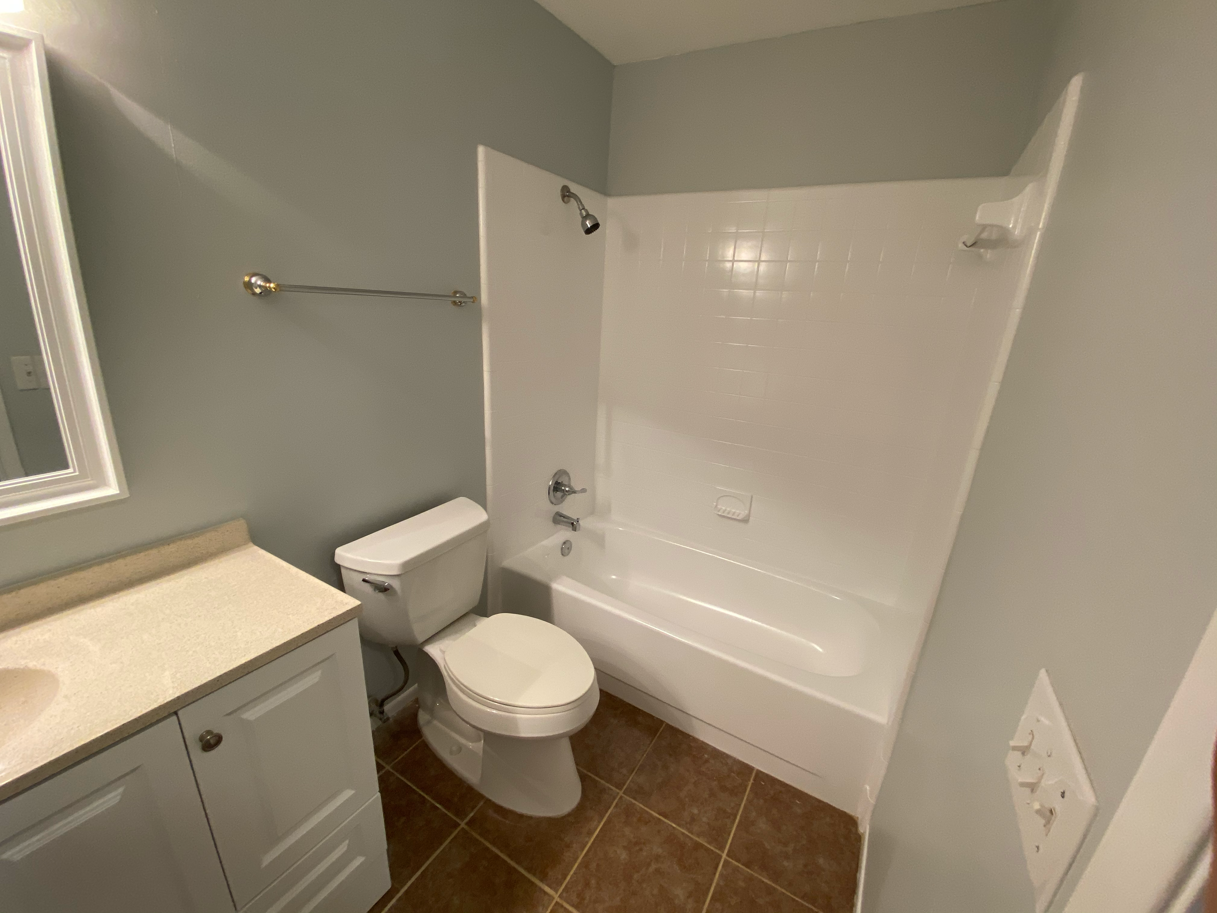 Pristine bathroom after professional cleaning