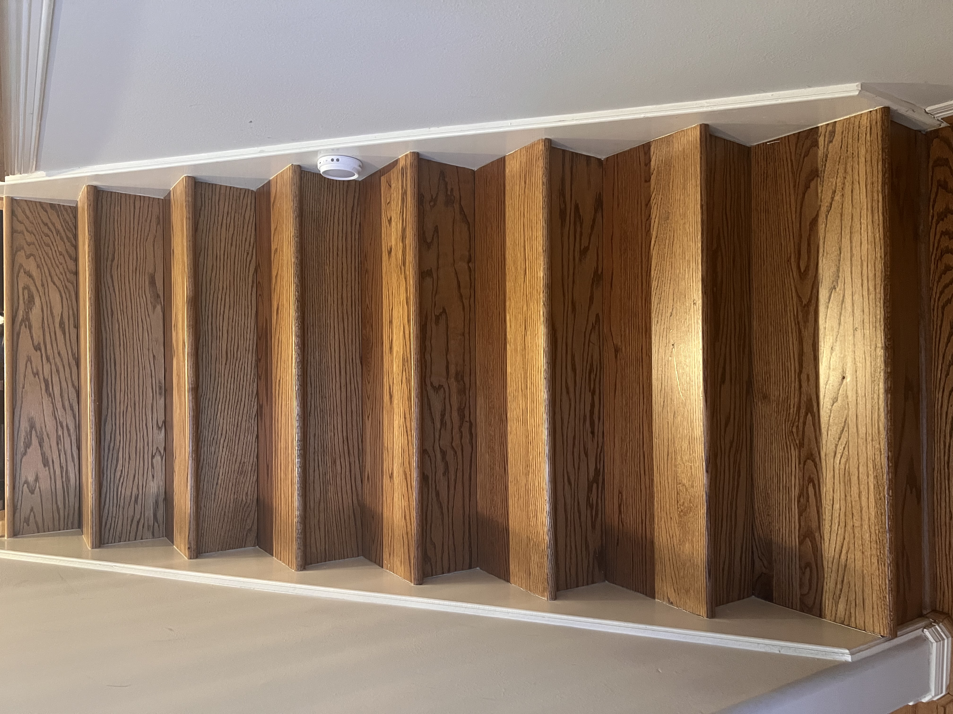 Stairway after cleaning